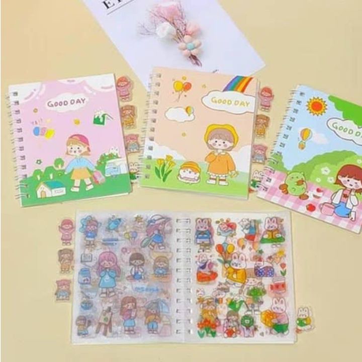 Sổ Chiết Sticker Sổ Sticker Sổ Lưu trữ Miếng Dán Sticker Trang Trí Đồ Vật