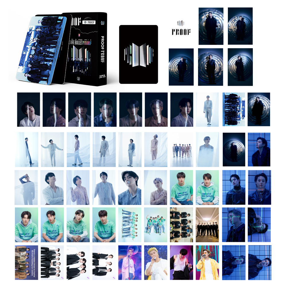 Bộ 55 Card BTS Lomo BTS PROOF 2022 (Đủ thành viên)