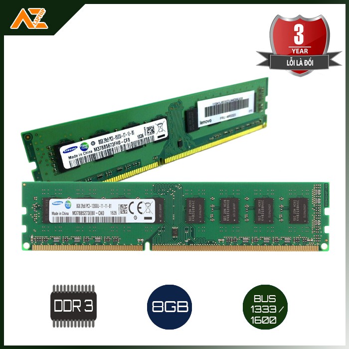 Ram PC DDR3 8GB BUS 1600 tiện dụng