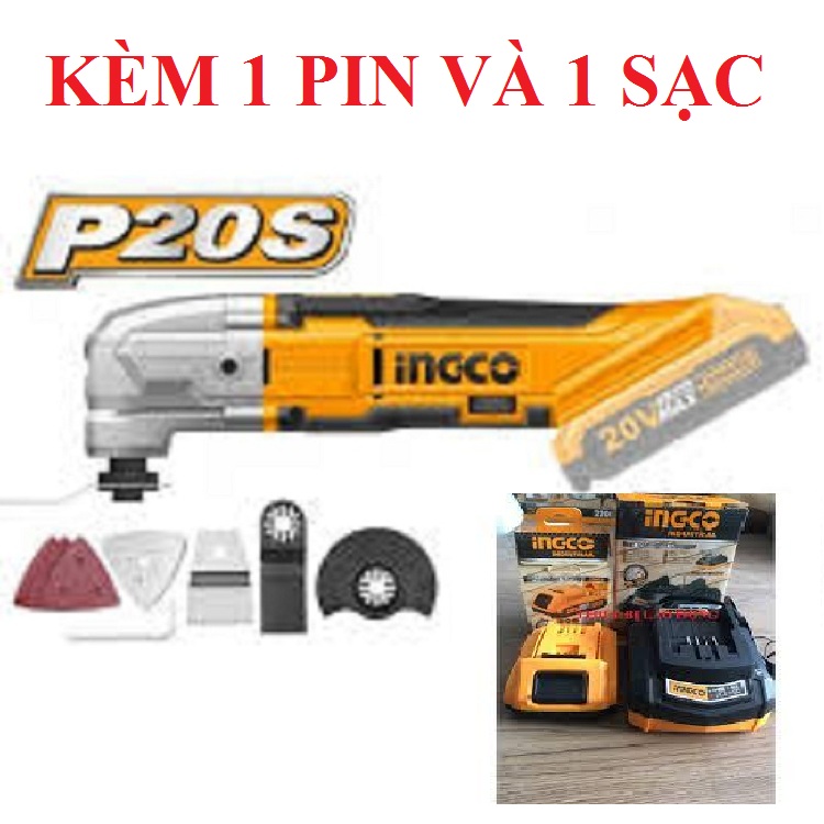 Máy cắt gọc đa năng dùng pin Lithium-Ion 20V Ingco CMLI2001-1PIN1SAC