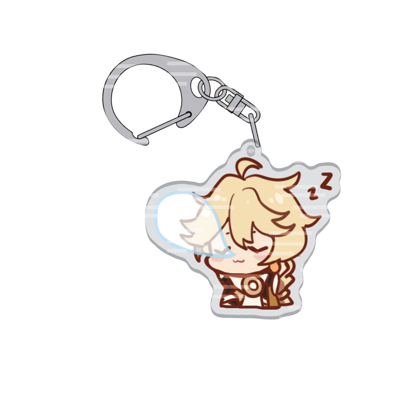 Móc khóa Game Genshin Impact hình Paimon Aether chibi dễ thương