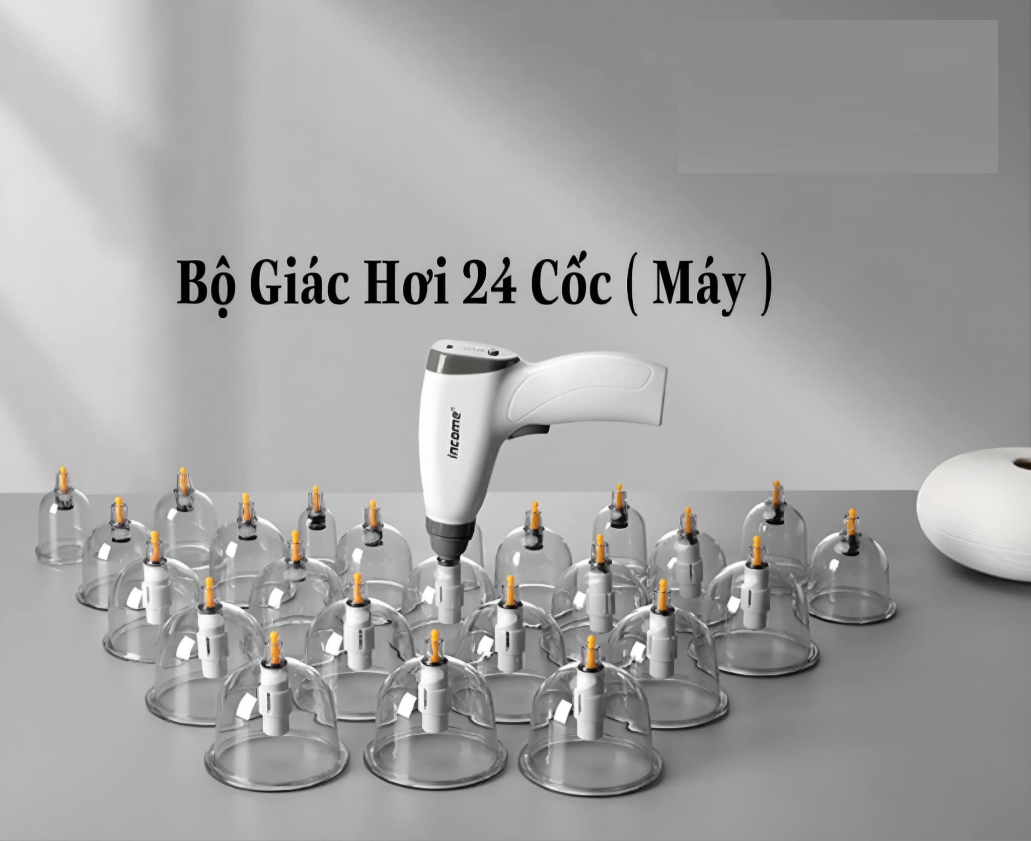 Bộ Giác Hơi Không Dùng Lửa 24 Cốc Massage Chăm Sóc Cơ Thể
