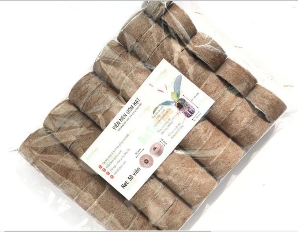 20 viên nén xơ dừa dùng để ươm hạt, ươm cây