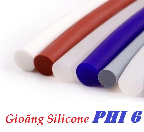 Gioăng/Ron/Dây silicone phi 6 chịu nhiệt, dầu, hóa chất