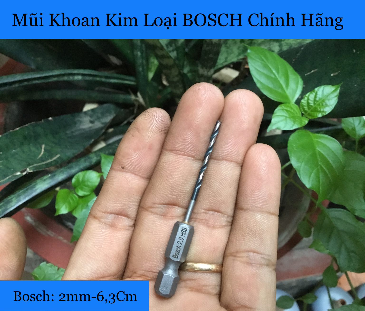 Mũi Khoan Inox Sắt Impact 2mm- 6,3Cm
