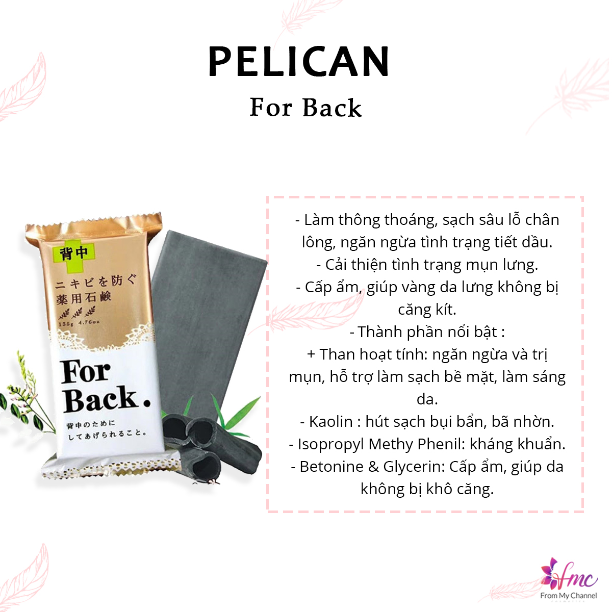 Pelican For Back Medicated Soap 135g (2pcs)