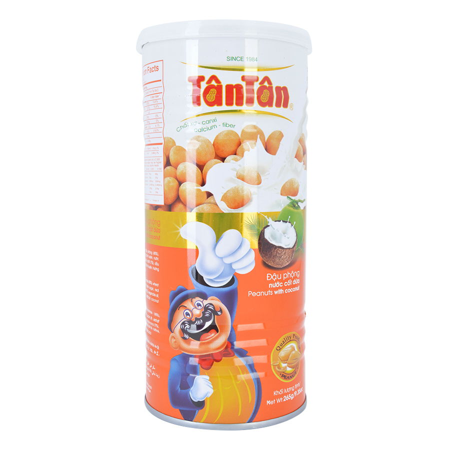 Đậu Phộng Nước Cốt Dừa Tân Tân Peanuts With Coconut (Lon 265g)
