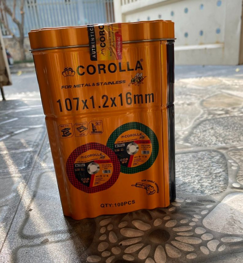 Hộp Đá cắt sắt 1 tấc 100 viên COROLA( hàng công ty chính hãng)