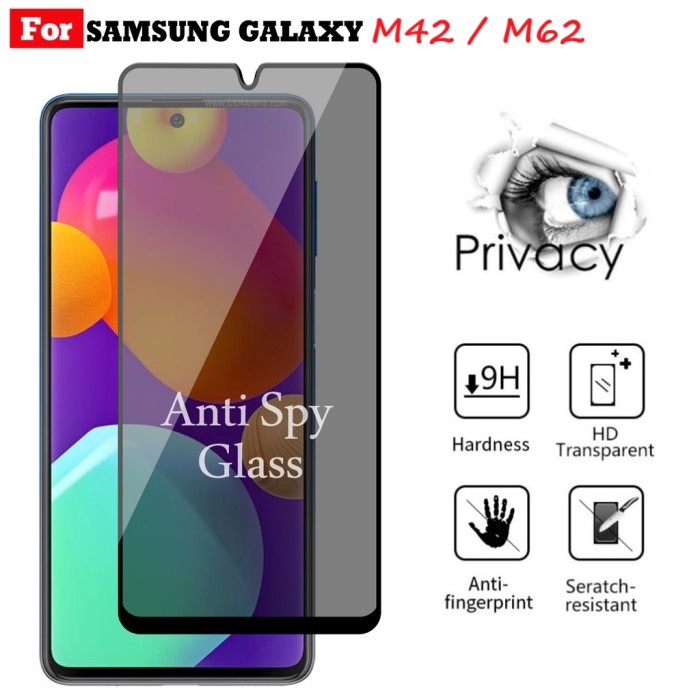 Cường lực chống nhìn trộm Samsung M42 / M62 5G (Full màn Full keo)