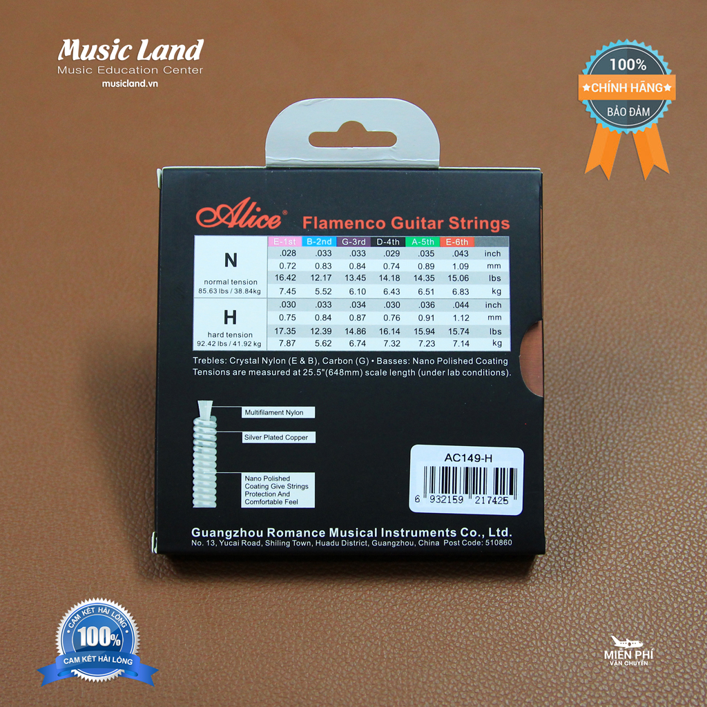Dây Đàn Guitar Classic Alice AC149 – Chính Hãng