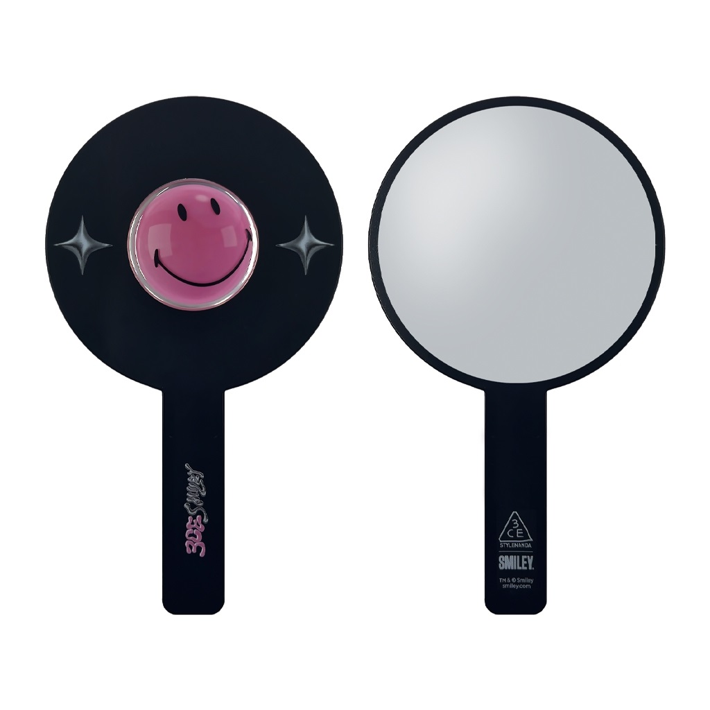 [GIFT - QUÀ TẶNG KHÔNG BÁN] Gương Cầm Tay 3CE X SMILEY HAND MIRROR