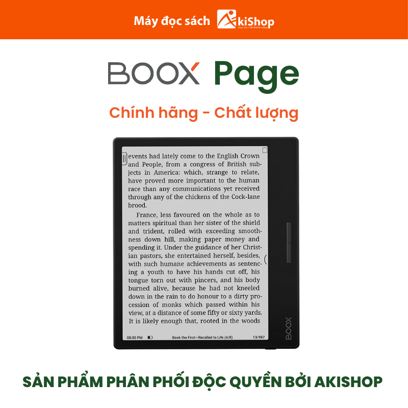 Máy đọc sách Boox Page Chính hãng Akishop
