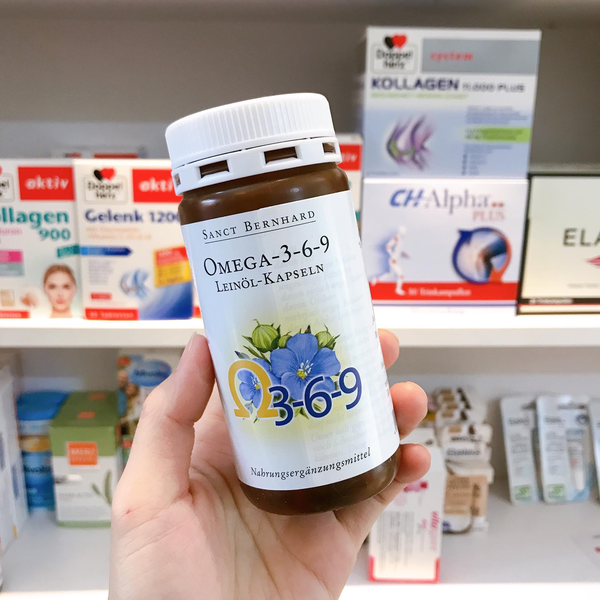Omega 3-6-9 Sanct Bernhard - 180viên (hàng Đức đủ Bill)