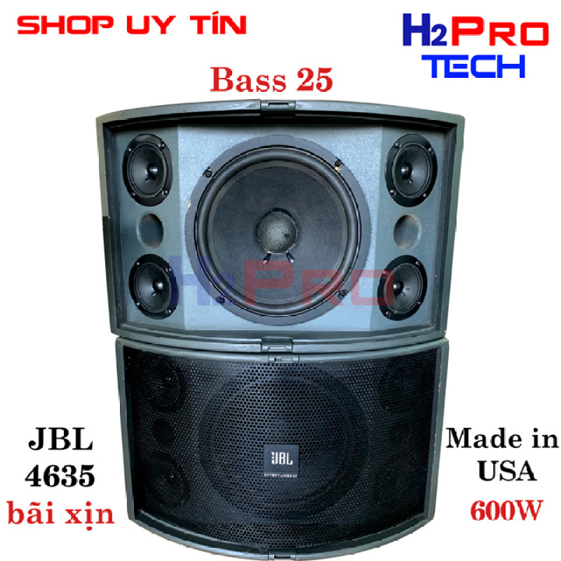 Đôi loa JBL bass 25 PA-200 Model 4635, 600W, 4 treble, 5 đường tiếng, hàng bãi made in USA