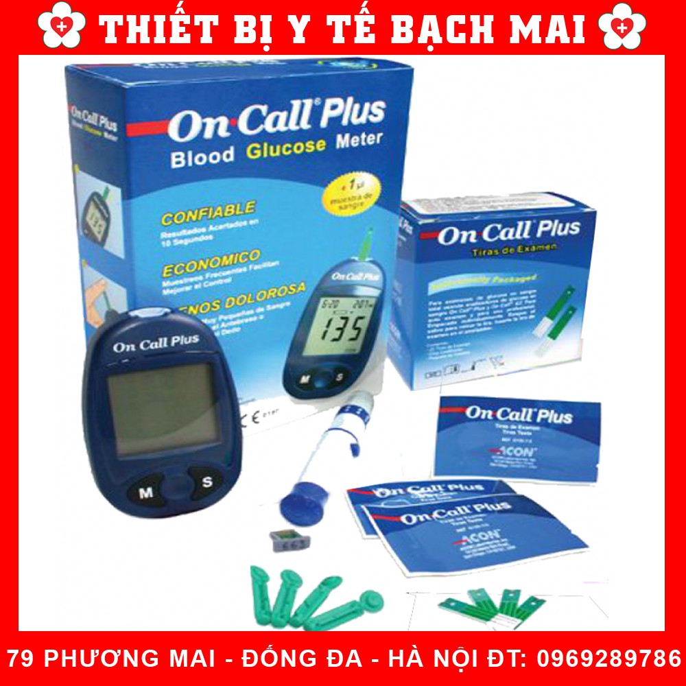 Hộp 25 Que Thử Đường Huyết On Call Plus [Tiểu Đường Oncall Plus]