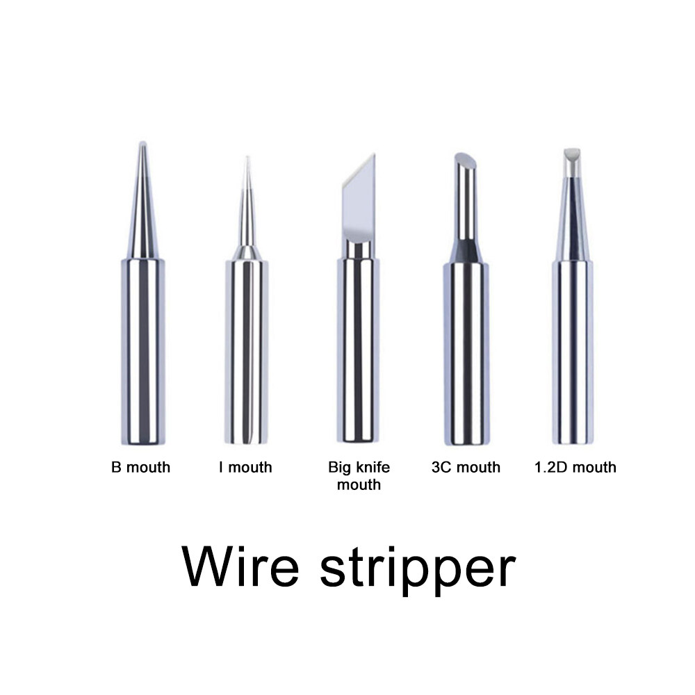 Ziqqucu  Soldering Iron Kit Electronics 60W Adjustable Temperature Welding Tool 5pcs Soldering Iron Tip /Soldering Iron Stand /Desoldering Pump /Tweezers /Solder Wire /Carry Bag