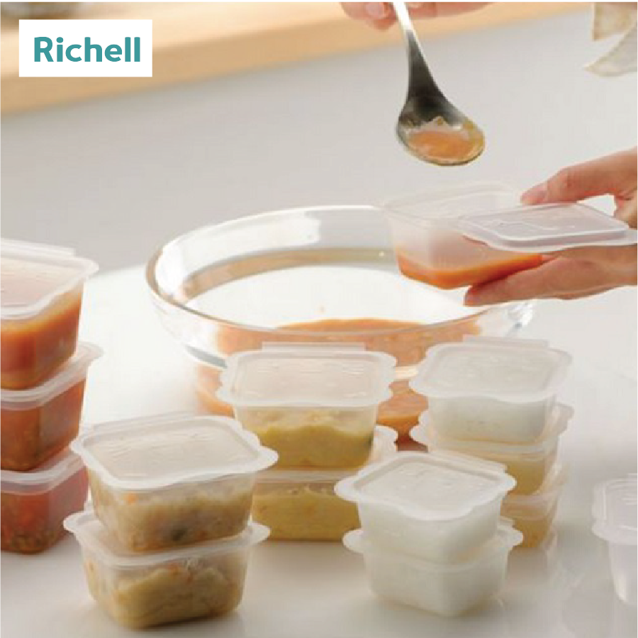 BỘ HỘP TRỮ THỨC ĂN DẶM RICHELL (150ML-6C)