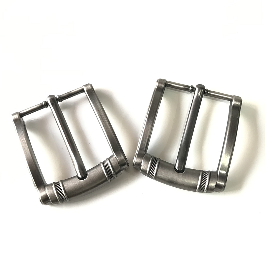 Đầu khóa thắt lưng mặt thắt lưng nam kiểu khóa kim 4cm màu chì