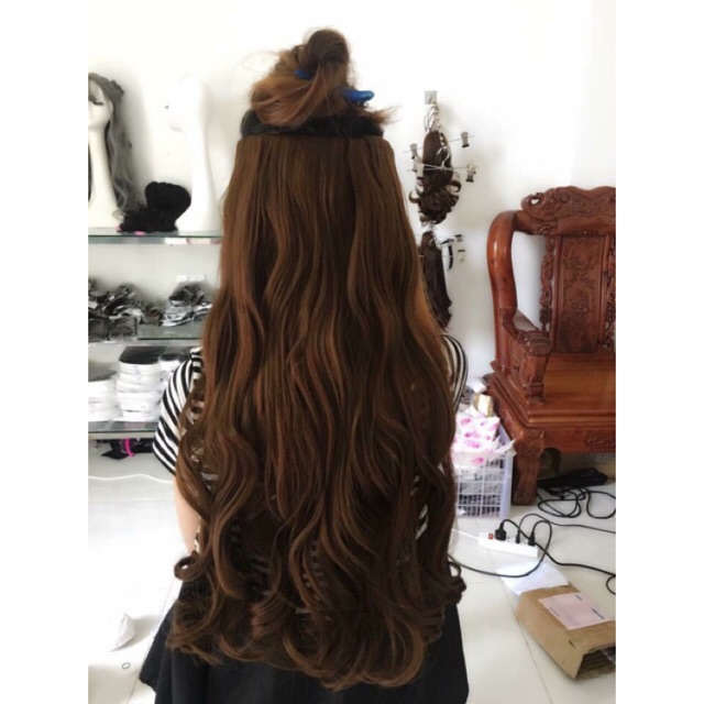 Tóc kẹp nửa đầu gợn sóng cao cấp❤️ ảnh