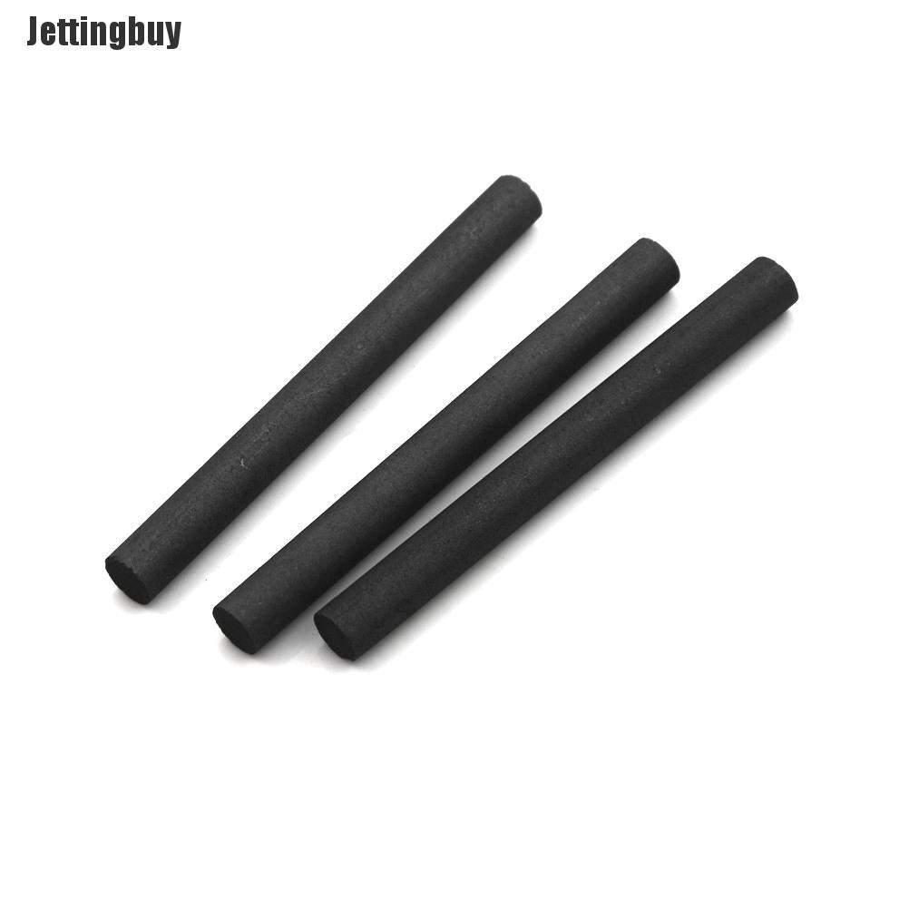 Jettingbuy 3Pcs/Lot 99.9% Carbon Rod Graphite Rods Welding Electrode Cylinder Rod Bars