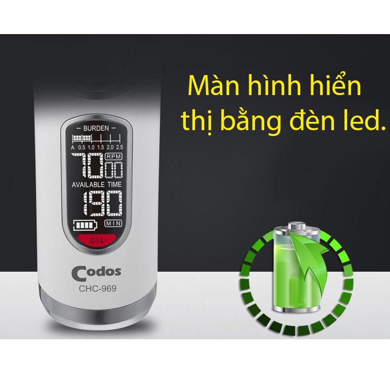 Tông đơ cắt tóc cao cấp Codos CHC-969 màn hình hiển thị LCD