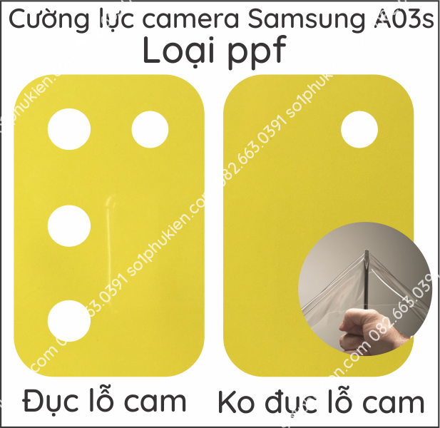 Cường lực camera Samsung A03s nano siêu bảo vệ