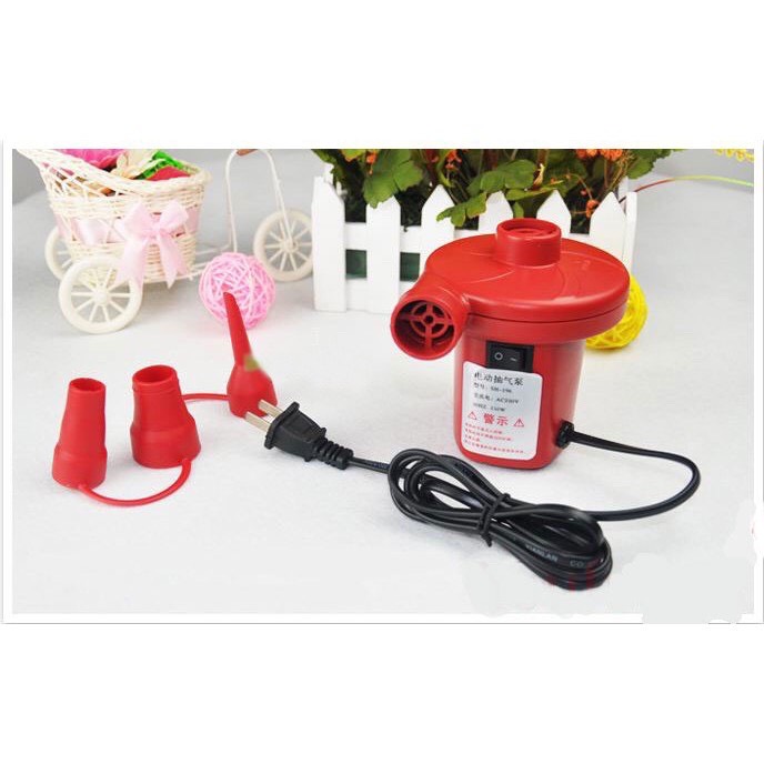 Bơm Điện Cầm Tay 2 Chiều 220V, Kèm 3 Đầu Vòi, Bơm Hút Chân Không, Bơm Bể Bơi, Bơm Ghế Hơi