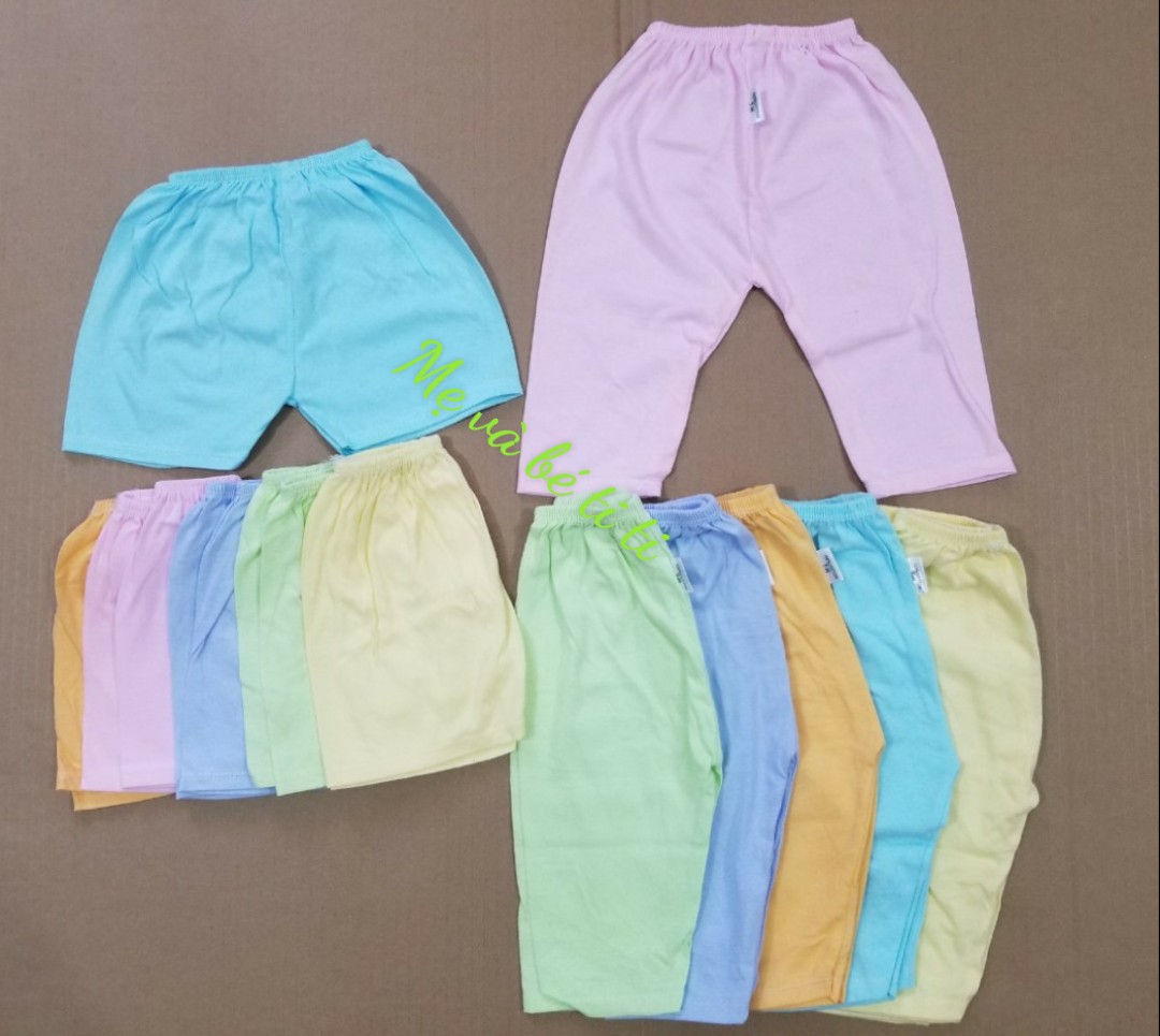 Combo 10 quần (5 ngắn + 5 dài) dành cho bé sơ sinh đến 9kg