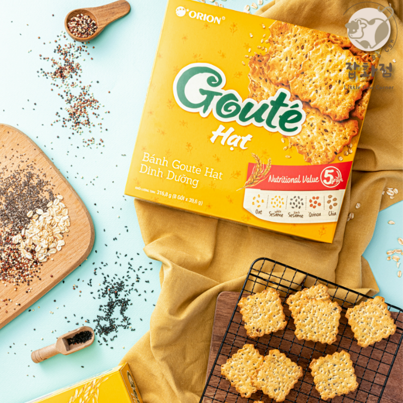 Bánh quy Gouté Hạt Dinh Dưỡng (Hộp 158,4g - Hộp 316,8g)