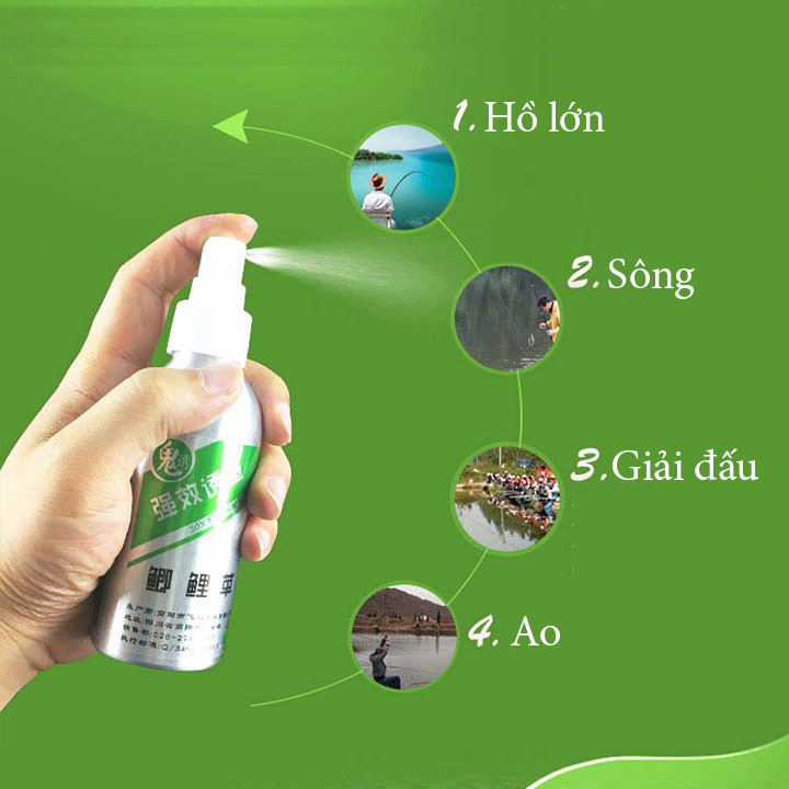 Mồi dụ cá dạng xịt dung tích 120ml