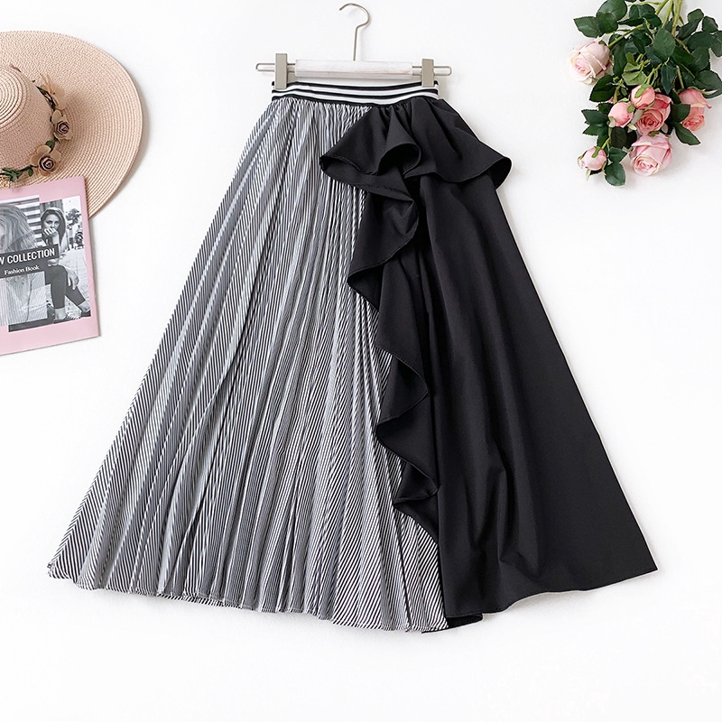 Chân váy dài xếp ly thời trang nữ