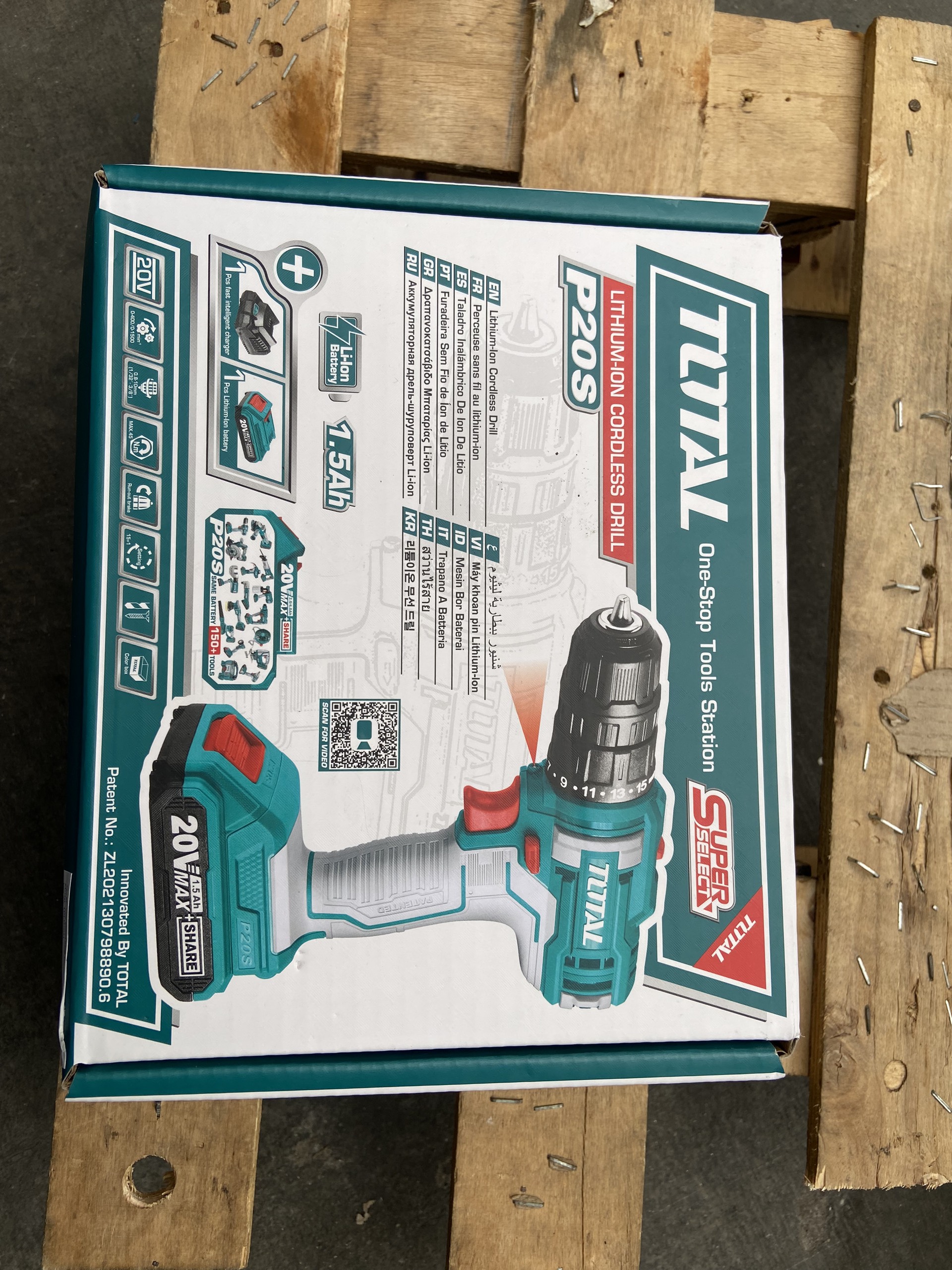 Máy khoan dùng pin PS20S (nâng cấp từ TDLI20011) TOTAL TDLI20051