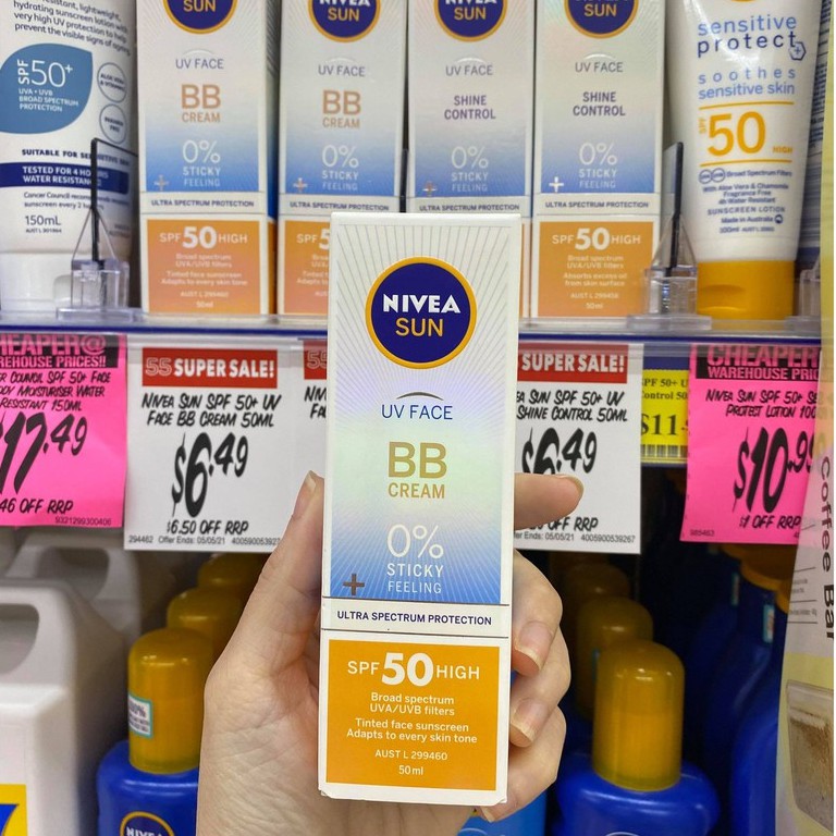 Kem chống nắng NIVEA SUN UV FACE SHINE CONTROL 50ML