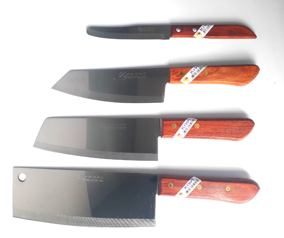 [HCM][CAM KẾT CHÍNH HÃNG] TRỌN BỘ DAO KIWI THÁI LAN CAO CẤP CÁN GỖ