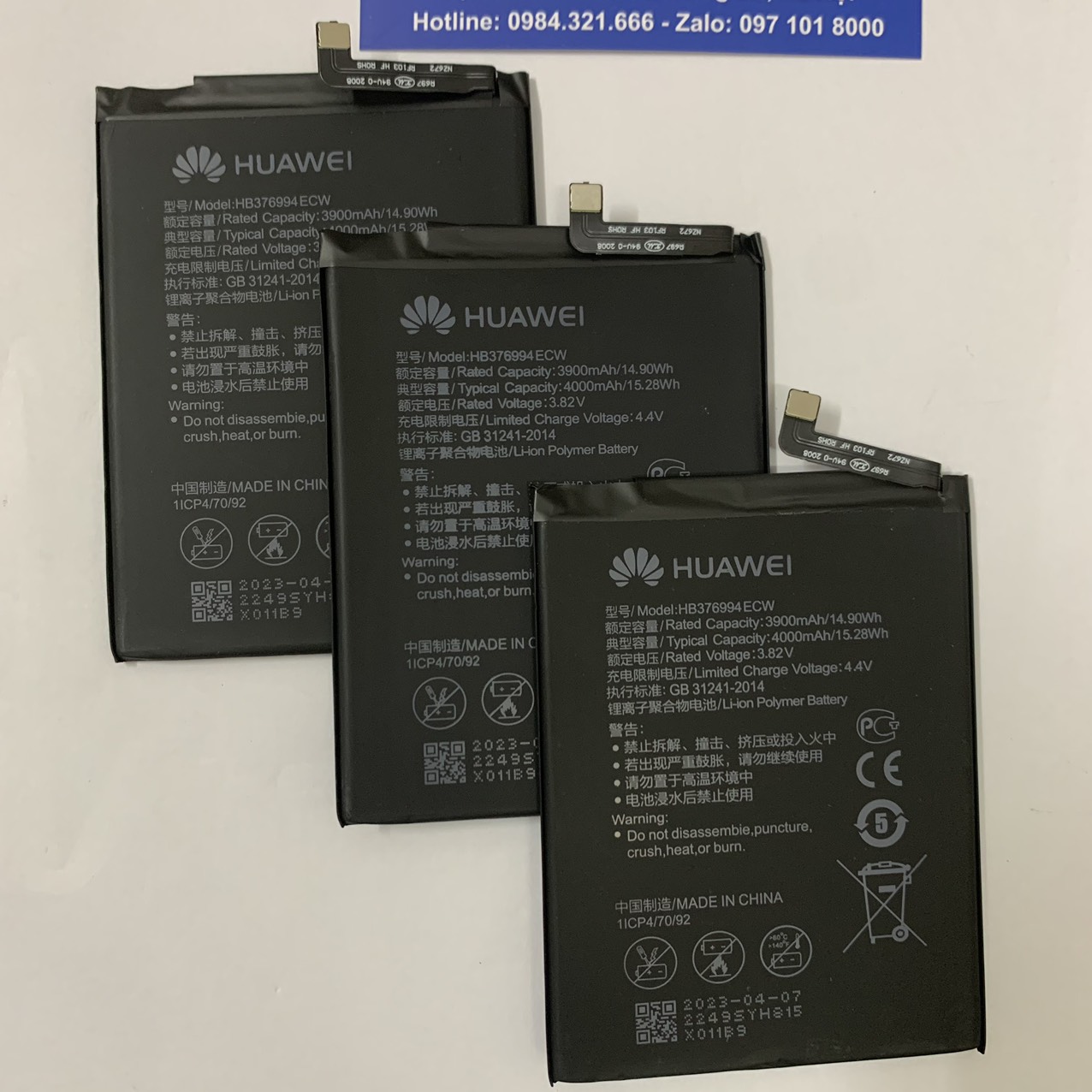 Pin huawei honor v9 / honor 8 pro 4000mah