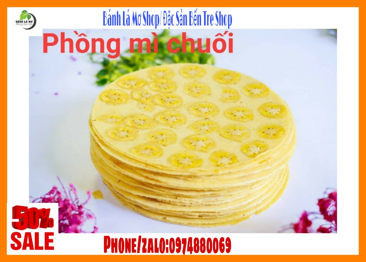 Bánh phồng Sơn Đốc ( bánh phồng chuối) túi 10 bánh