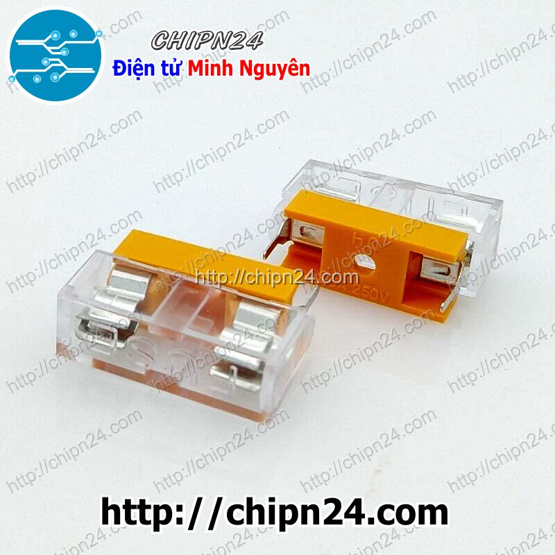 Đế cầu chì 5x20mm nâu