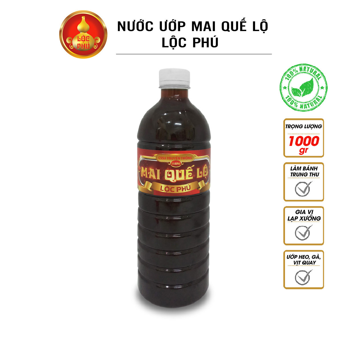 [HCM]Nước ướp Mai quế lộ LỘC PHÚ  (gia vị làm bánh trung thu)