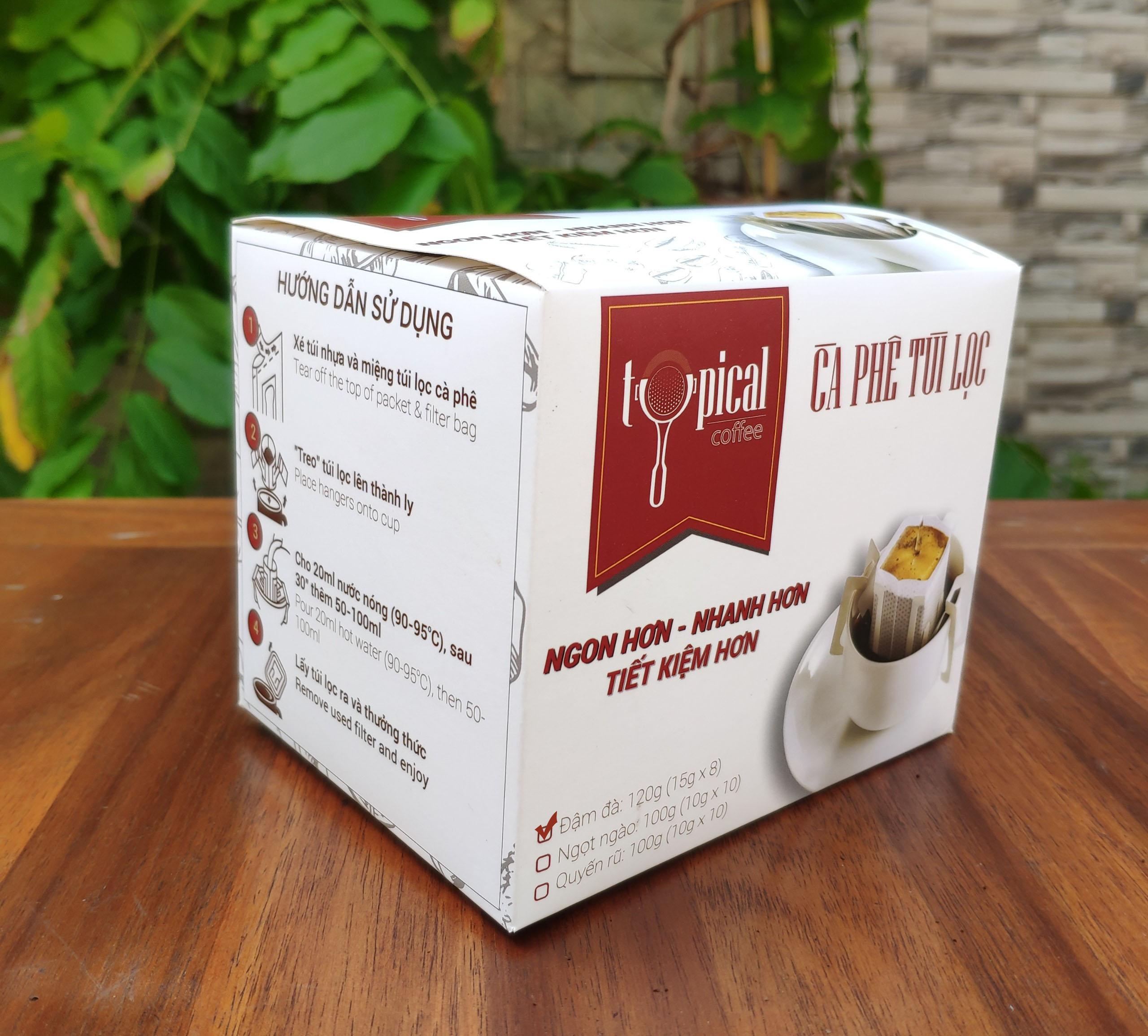 Cà phê phin giấy - Cafe túi lọc giấy cao cấp Typical Coffee vị Đậm Đà 120g