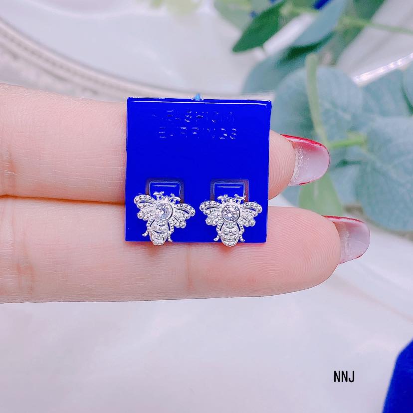 Bông tai hình bướm chất liệu bạc s925 MS35d