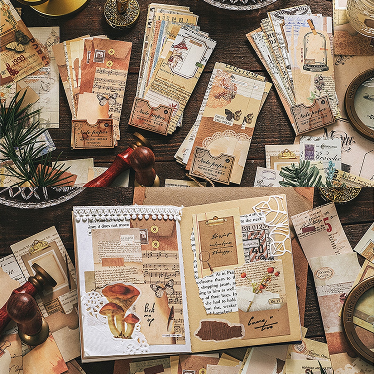 Bộ 40 tấm giấy note collage nhiều hình ảnh
