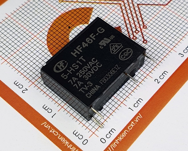 Hongfa relay 7a 5v hf46f-g-005-hs1t