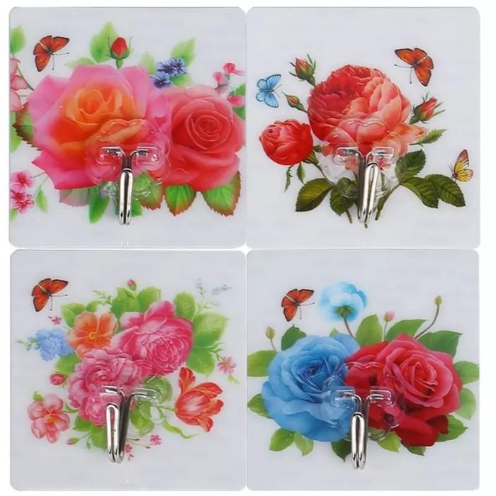 ComBo 4 Móc Dán Tường Cường Lực 3D