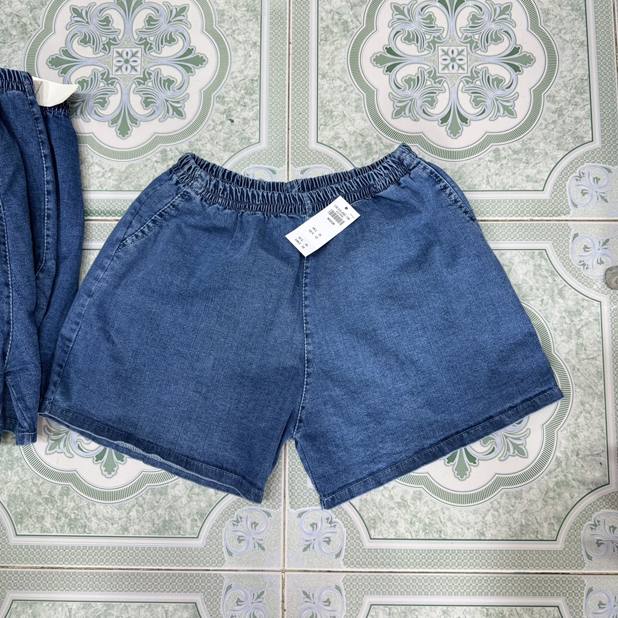 quần đùi sort jean nữ lưng thun mặc nhà (35-51kg)