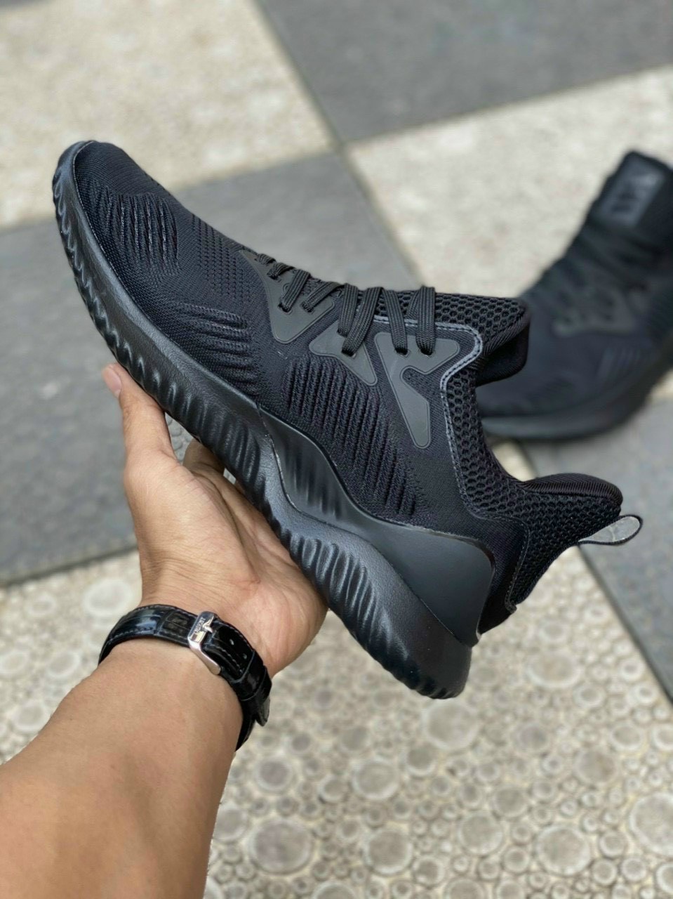 Giày Thể Thao Nam Adidas Alphabounce Beyond Black