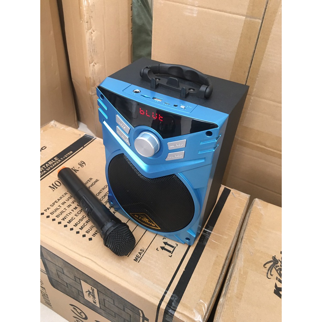 [HCM]Loa Bluetooth Karaoke K56- Tặng 1 mic không dây