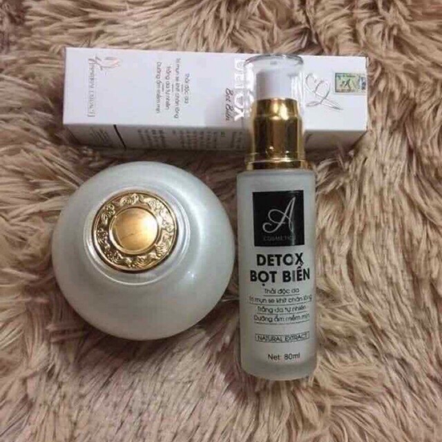 [HCM]Combo kem A Face Pháp + Detox Bọt Biển