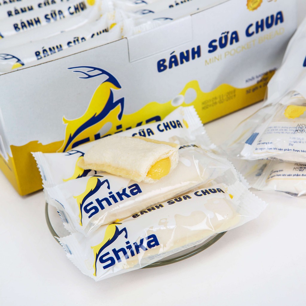Bánh sữa chua Shika 160g (Gói 8 chiếc)