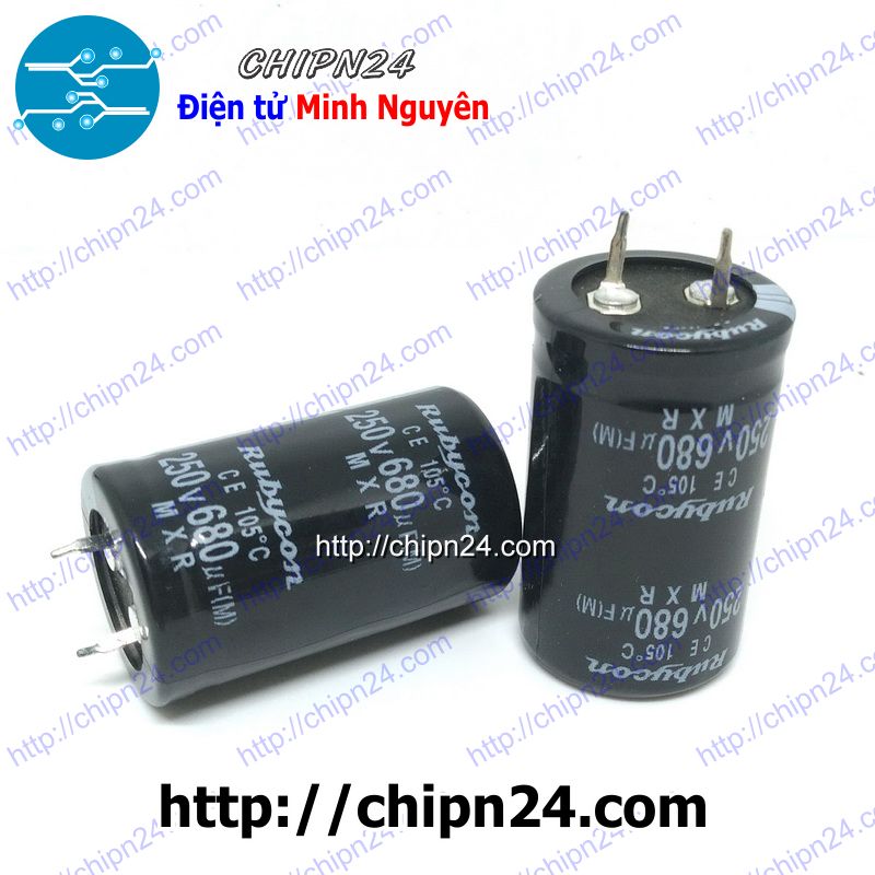 Tụ hóa 680uf 250v