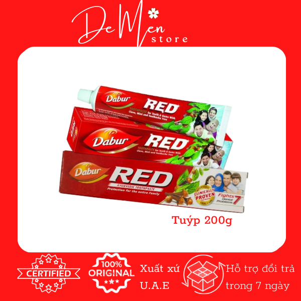 Kem đánh răng thảo dược Dabur Red_ 200g_HSD 2025